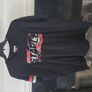 Mens Black Tshirt Size 2X
